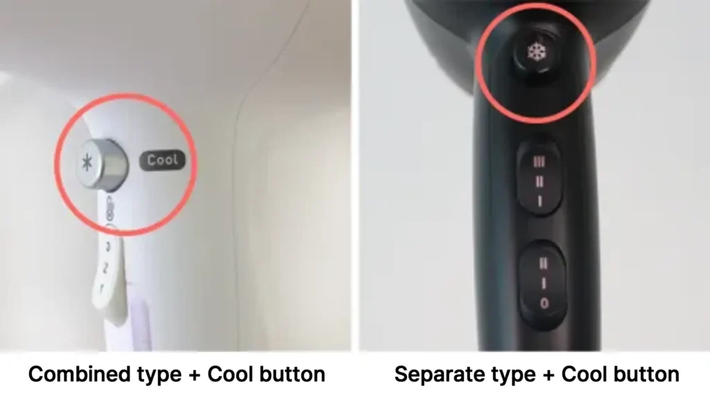 Hair dryer control panel 2