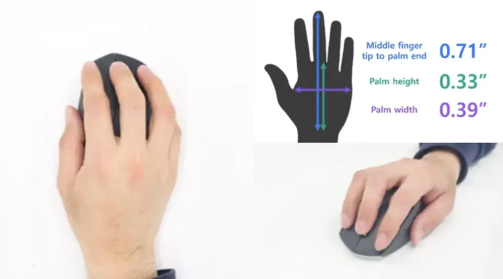 Logitech M650 Grip Example